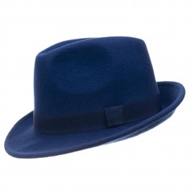 Шляпа федора синяя
