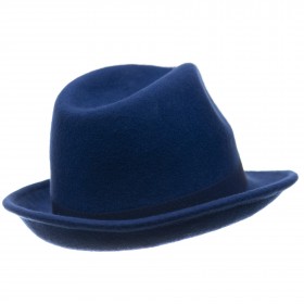 Шляпа федора синяя