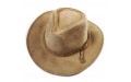 Brown leather hat