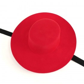 Boater hat red